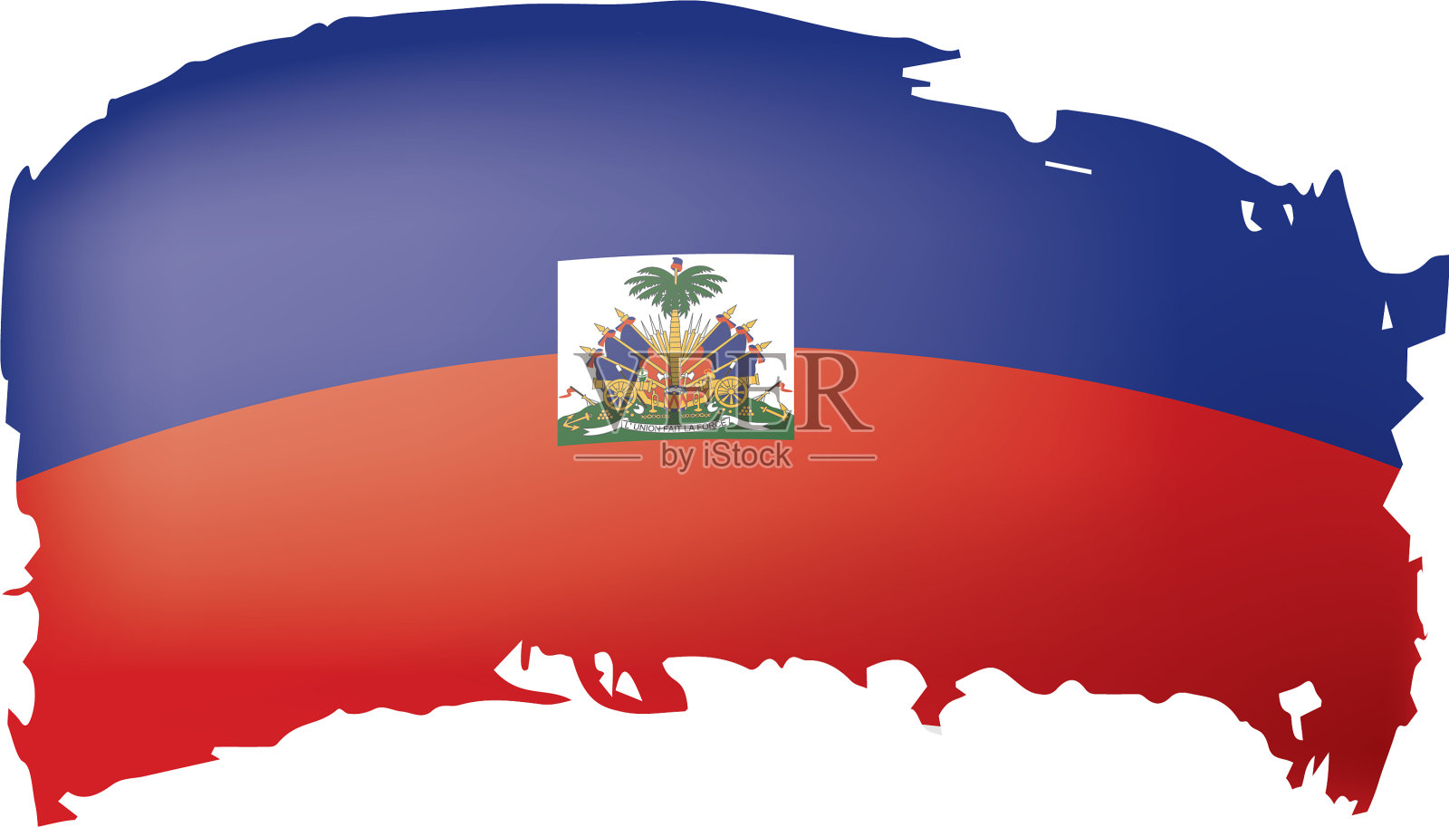 海地国旗上有白色设计元素图片