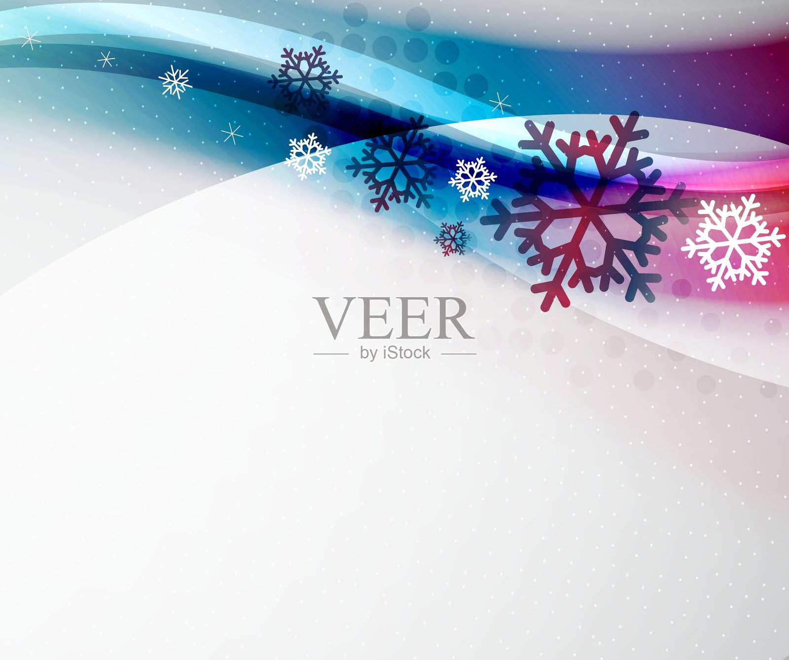 圣诞节模糊波插画图片素材