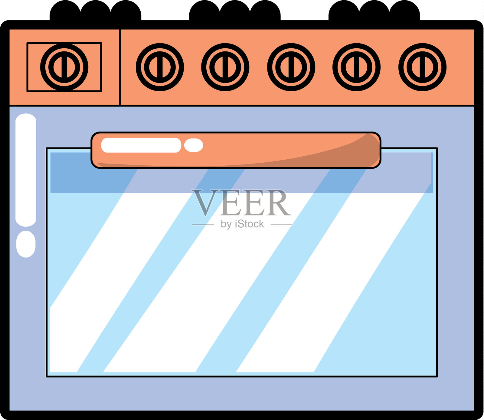 炉技厨房用具物件插画图片素材