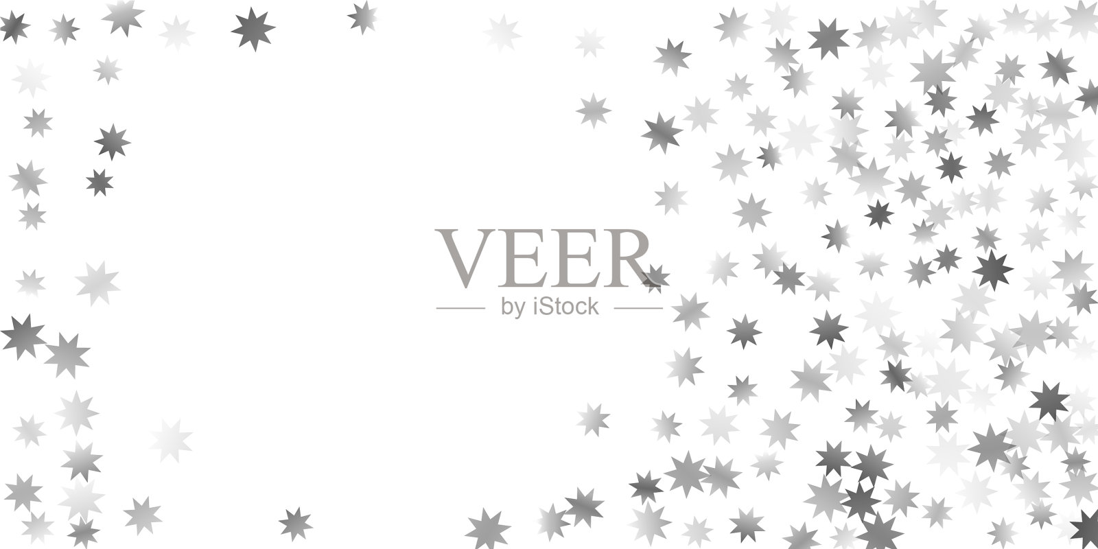 白色背景上的流星插画图片素材