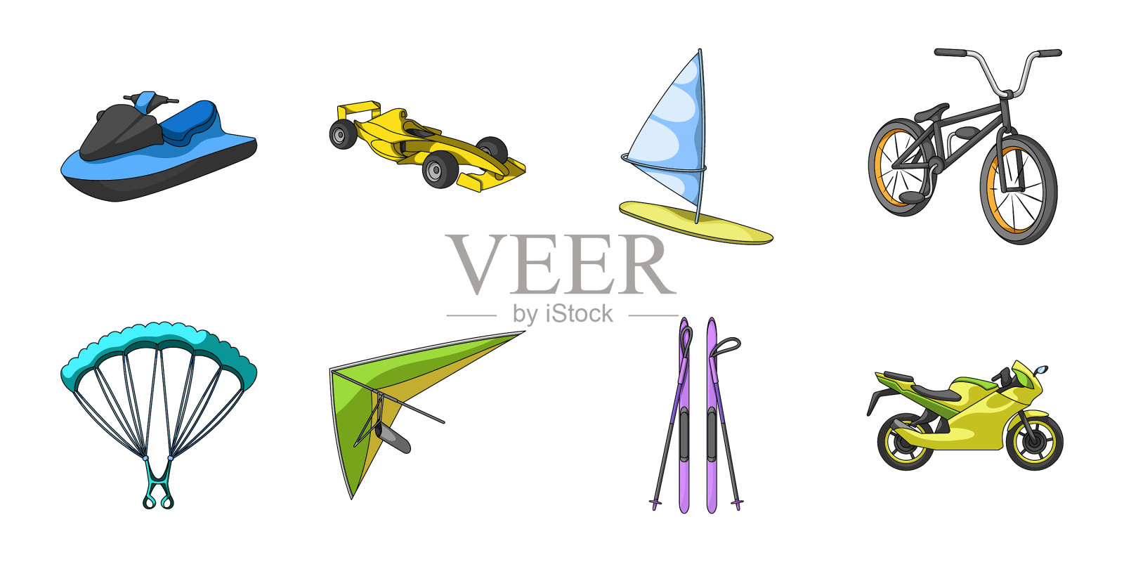 极限运动图标集设计图标素材