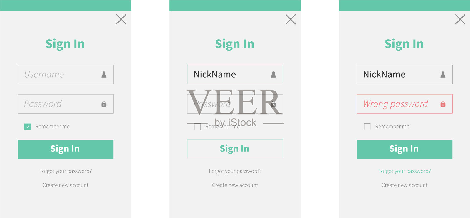 登录表单插画图片素材