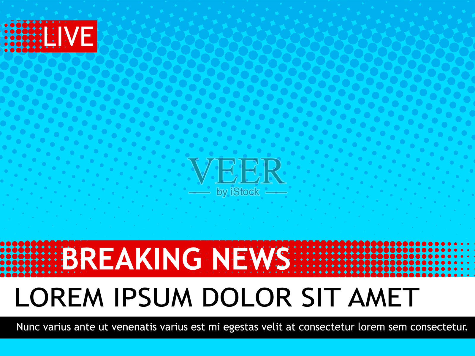 突发新闻模板波普艺术插画图片素材