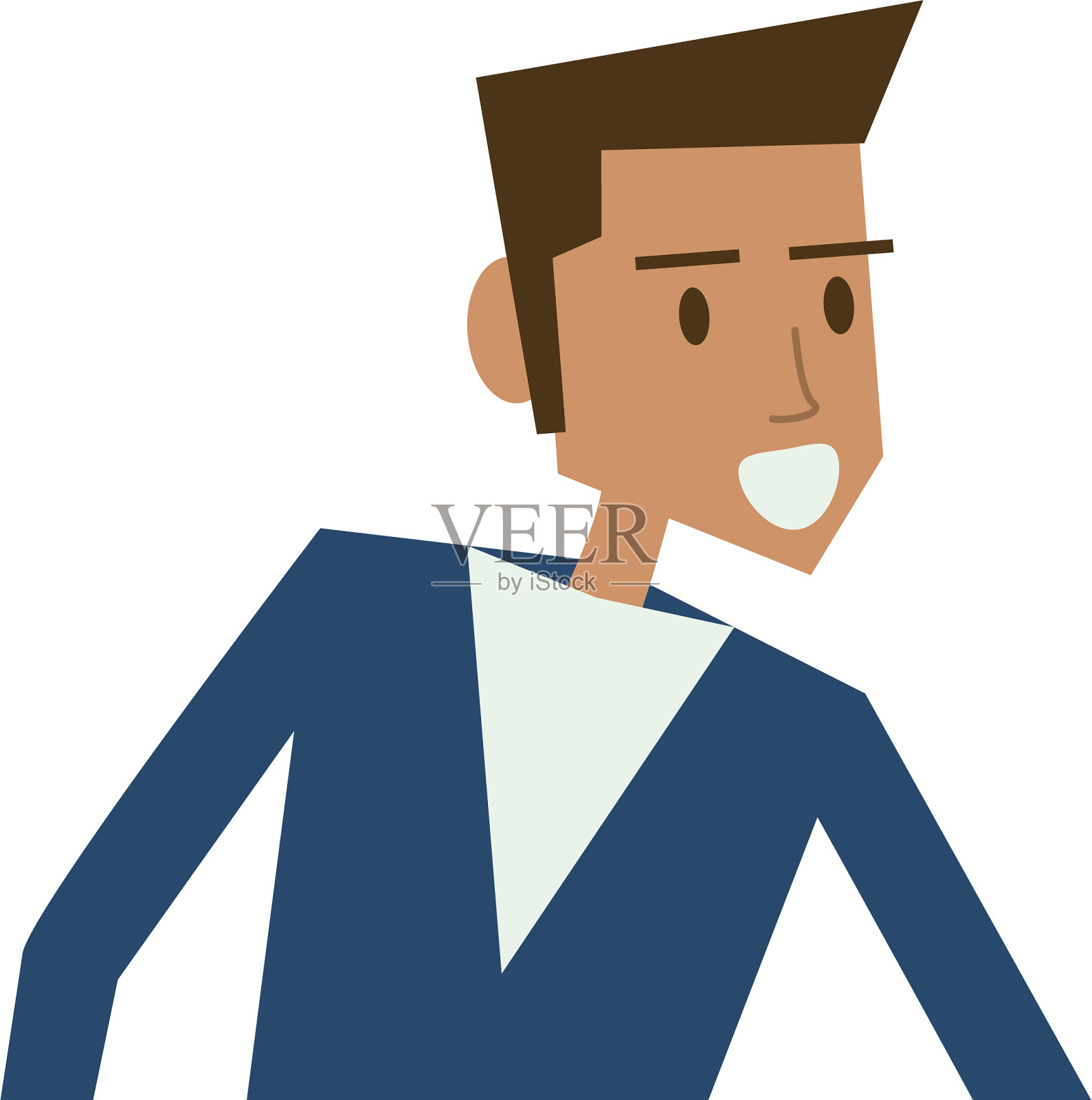 年轻人偶像形象插画图片素材