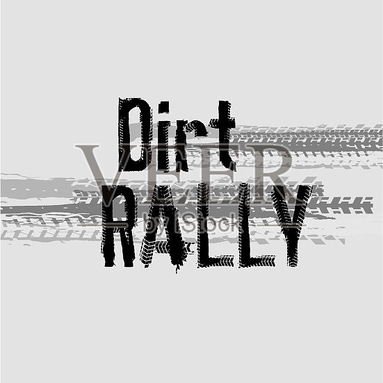 越野手工刻字插画图片素材