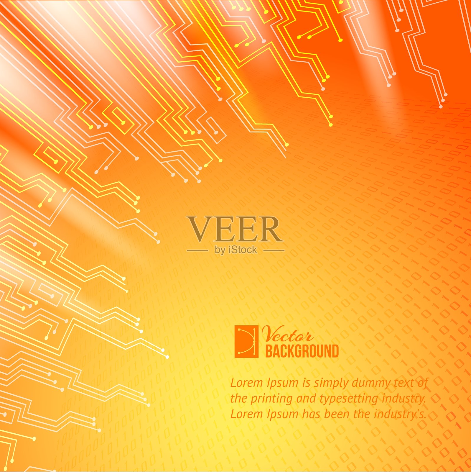 抽象橙色灯光背景插画图片素材