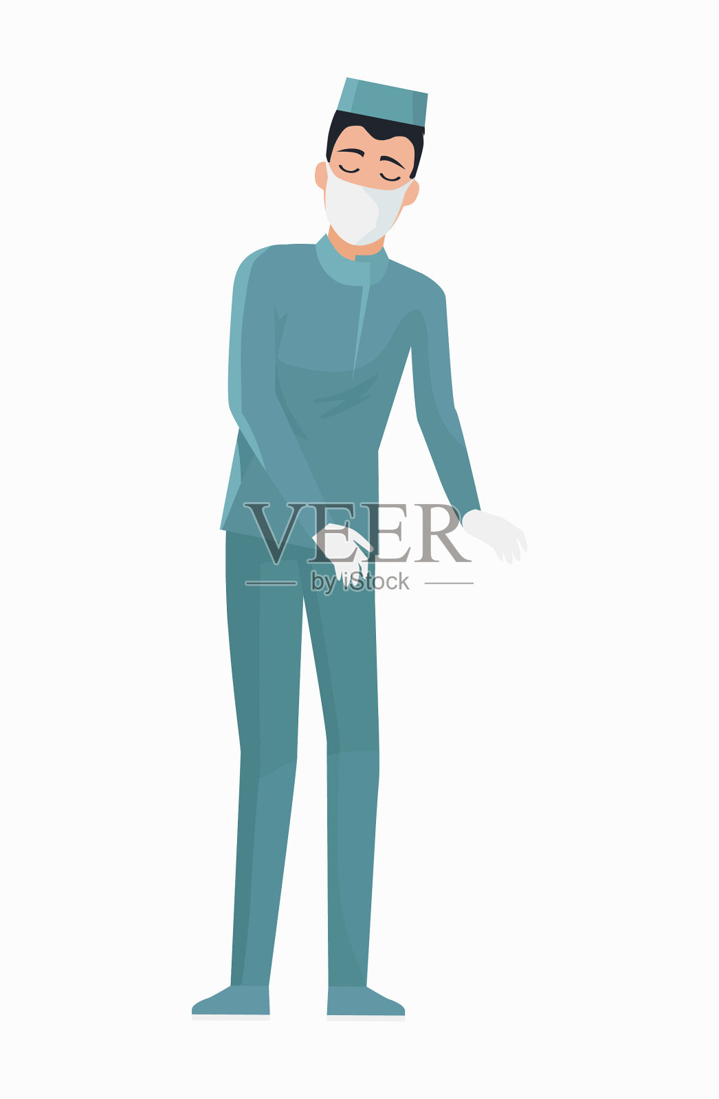 医生进行手术插画图片素材