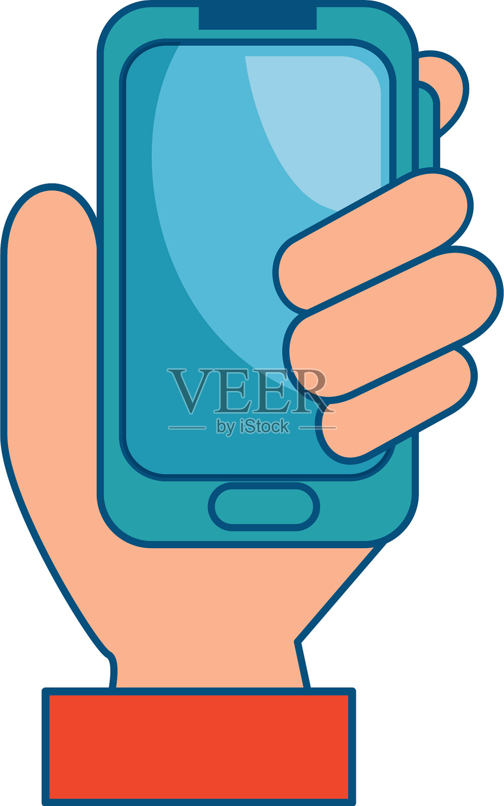 智能手机设备图标插画图片素材