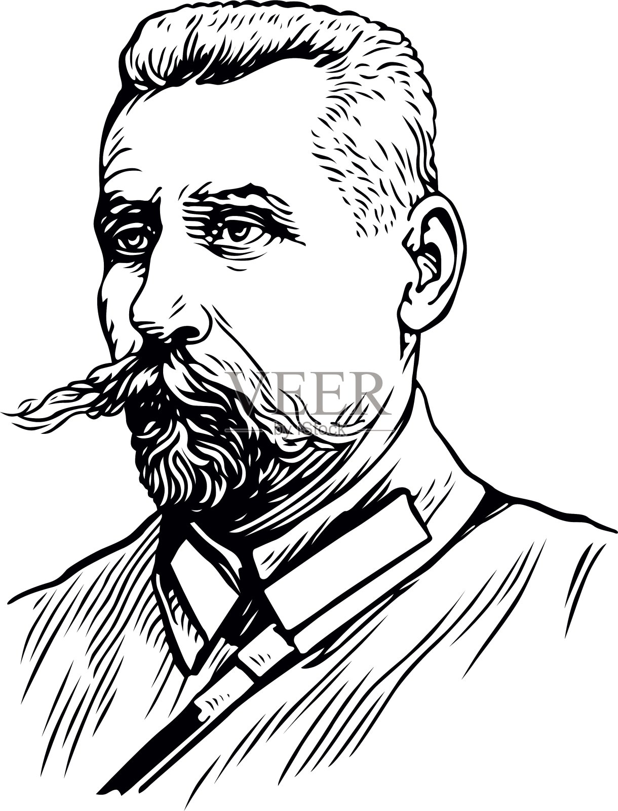 男人。插画图片素材