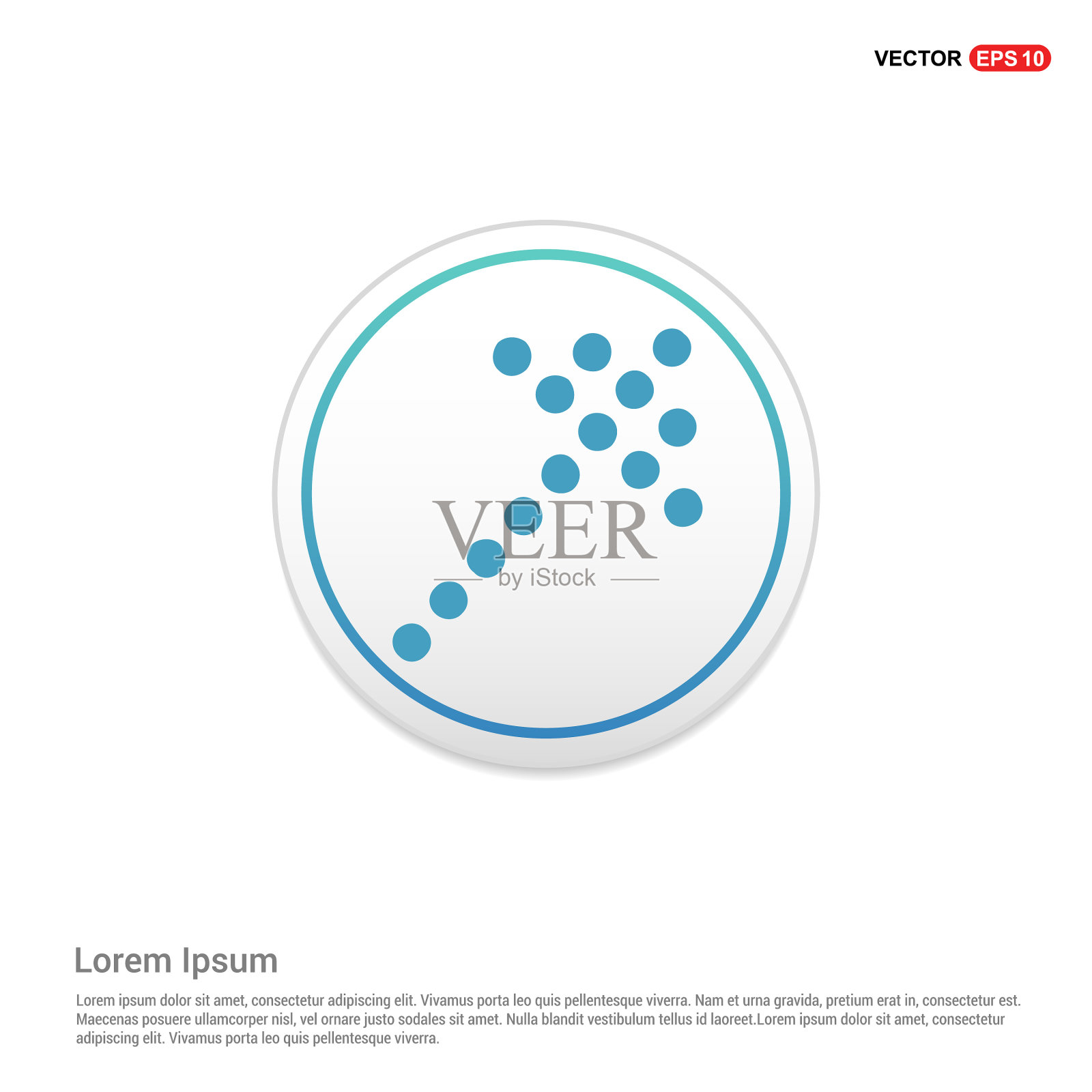 上箭头图标-白色圆圈按钮插画图片素材