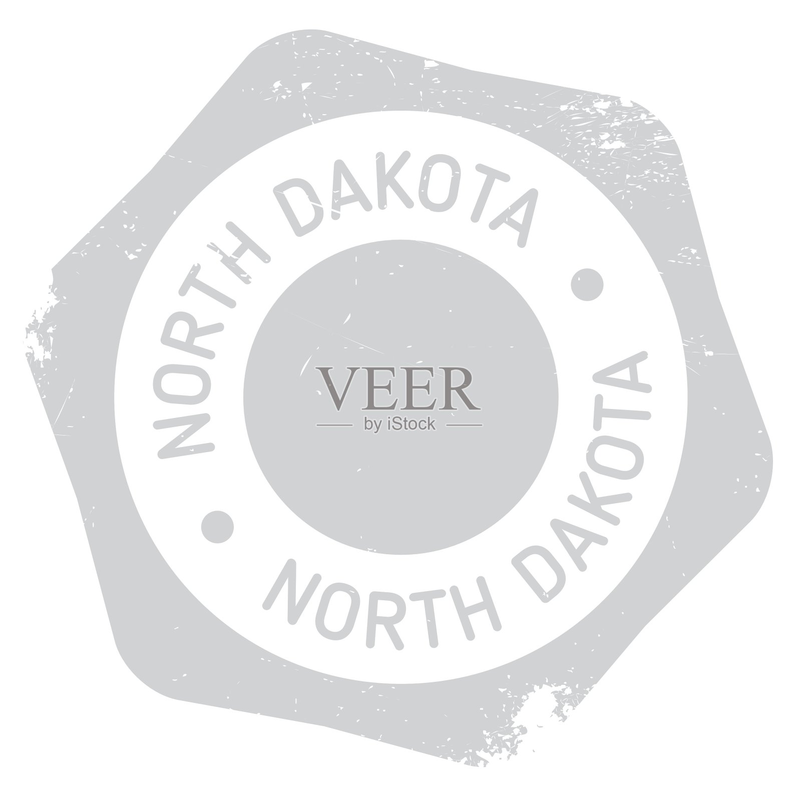 北达科他州的邮票设计元素图片