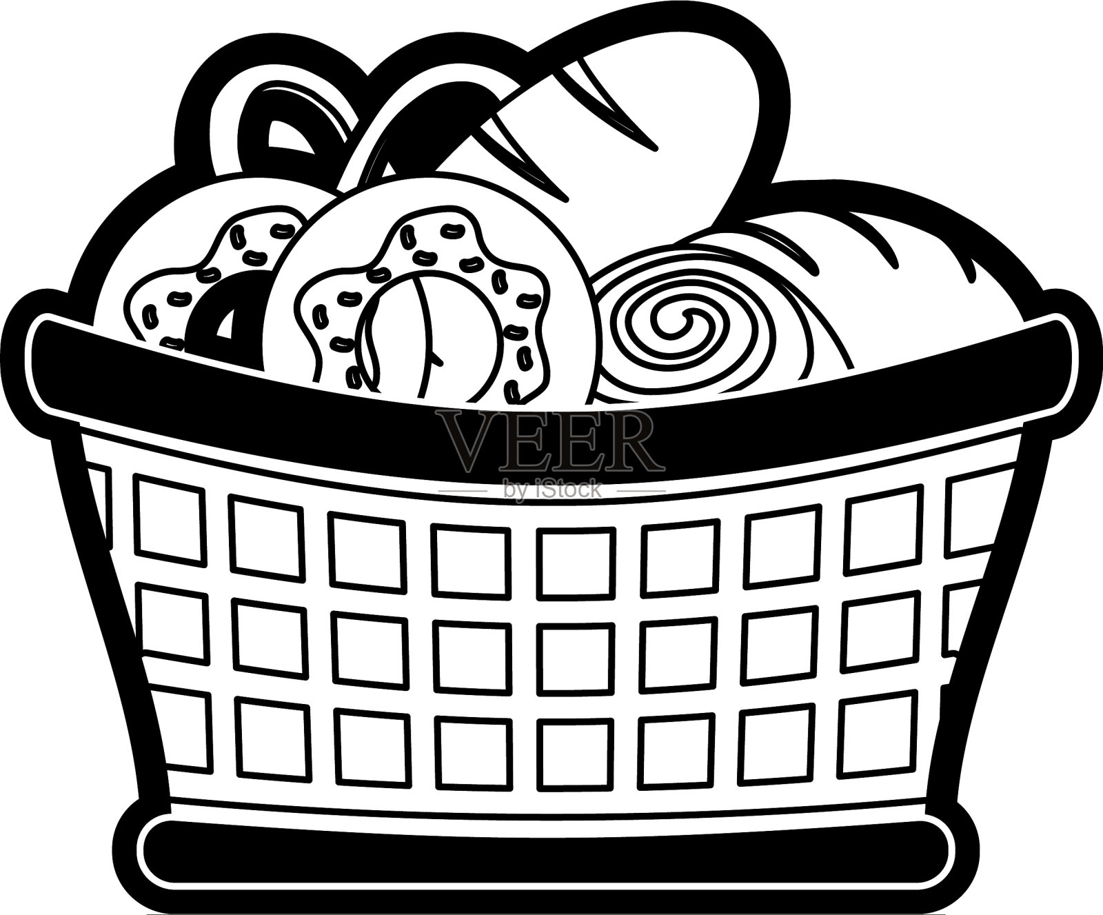 面包店的产品设计插画图片素材