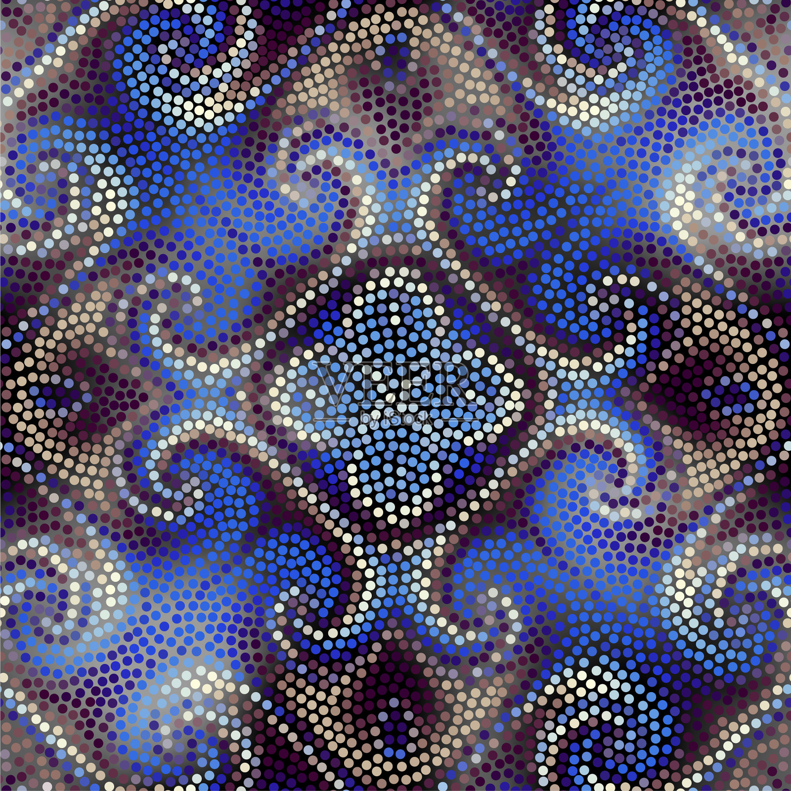 无缝马赛克艺术瓷砖插画图片素材