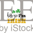 圣帕特里克节可爱的字母短语插画图片素材