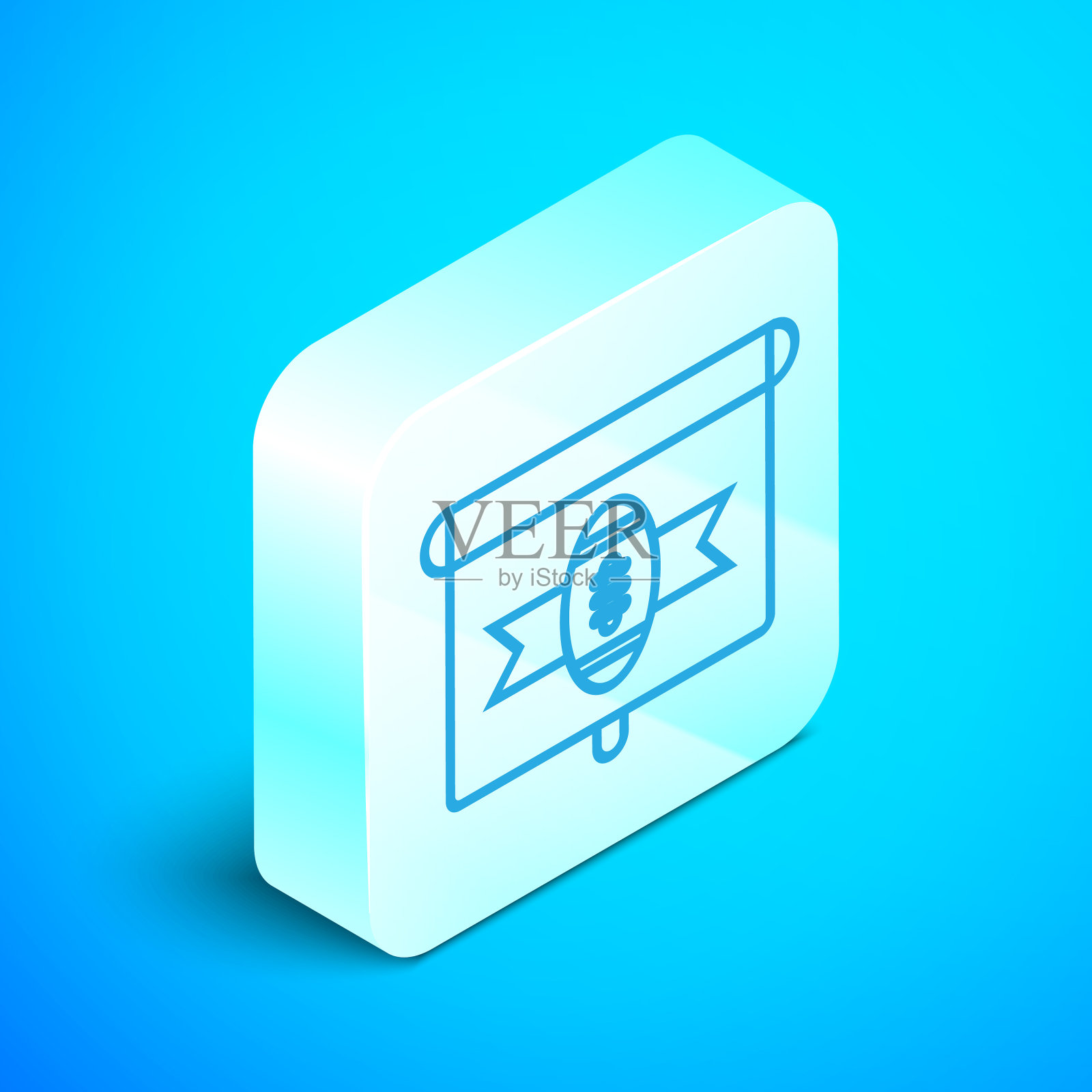 电视美式足球节目中的等距线图标素材