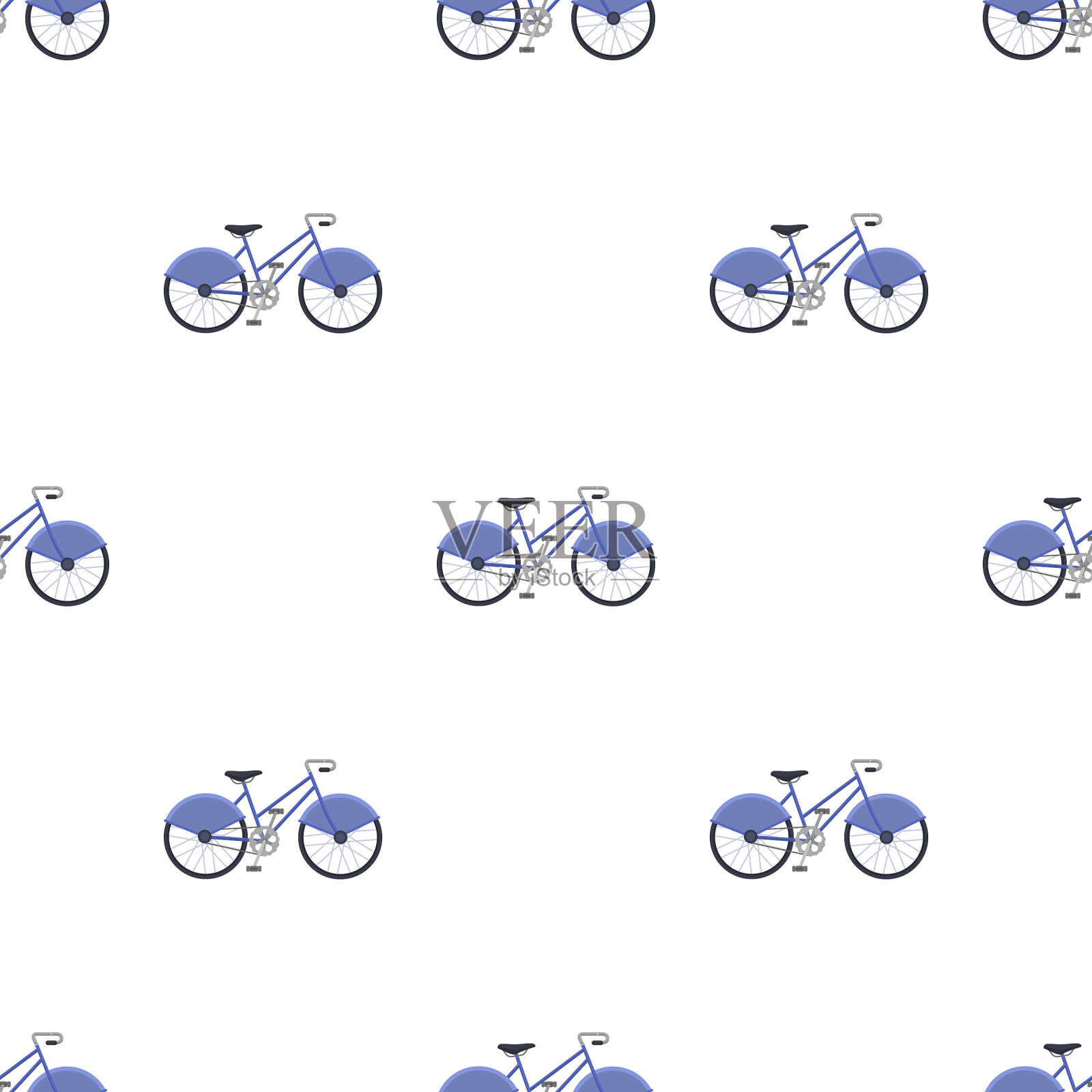 步行自行车与大盾牌和曲线插画图片素材