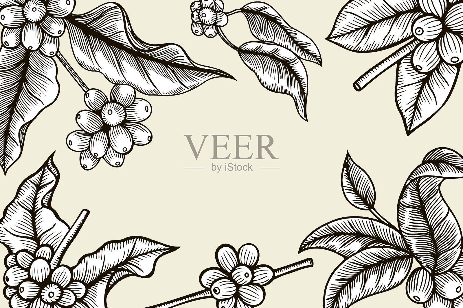 咖啡架插画图片素材