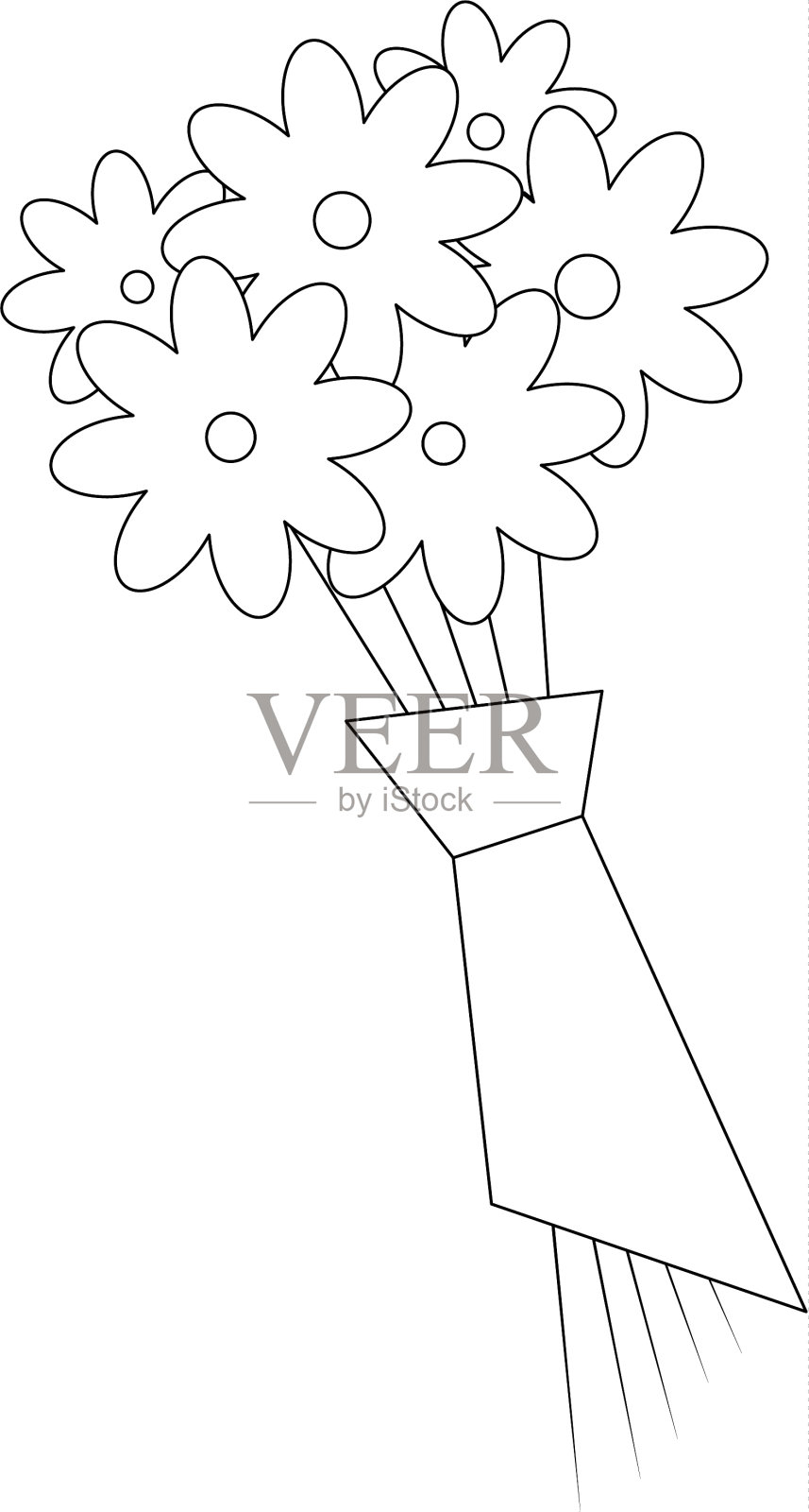 孤立的花束设计元素图片