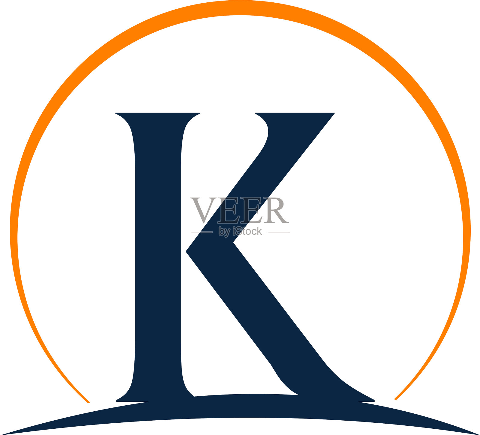 现代解字母k设计元素图片