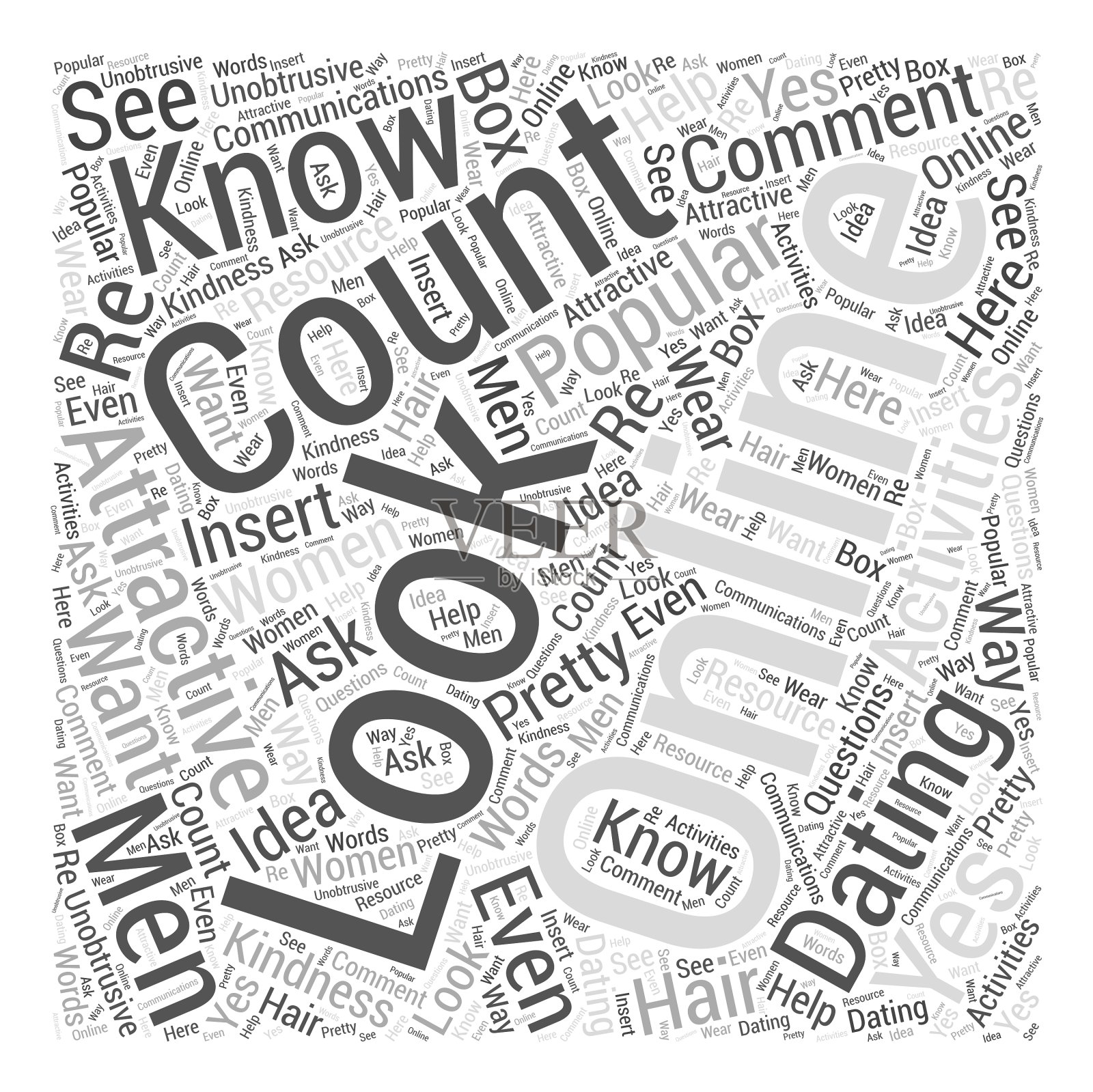 流行的在线约会活动为男人的词插画图片素材