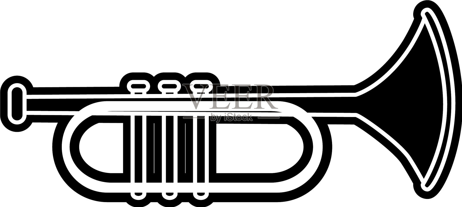 孤立的喇叭设计设计元素图片