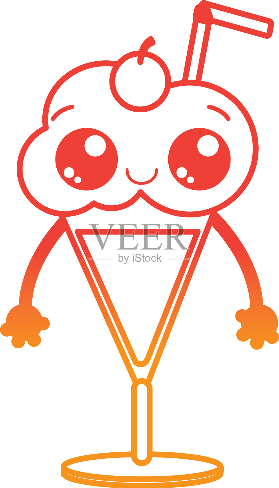 孤立式冰淇淋设计设计元素图片