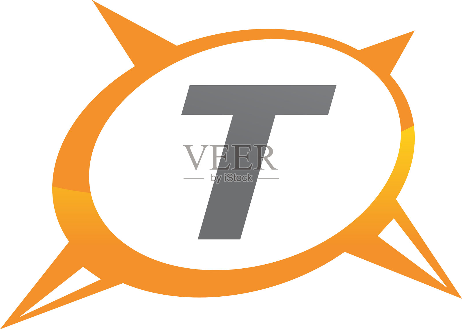 罗盘指南解字母t设计元素图片