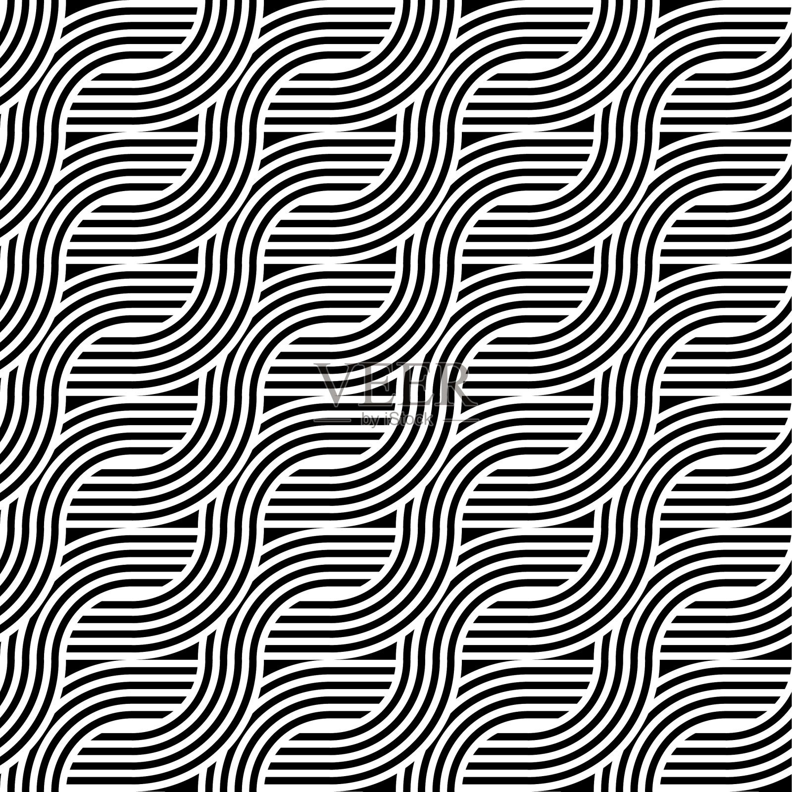 设计无缝单色之字形图案插画图片素材