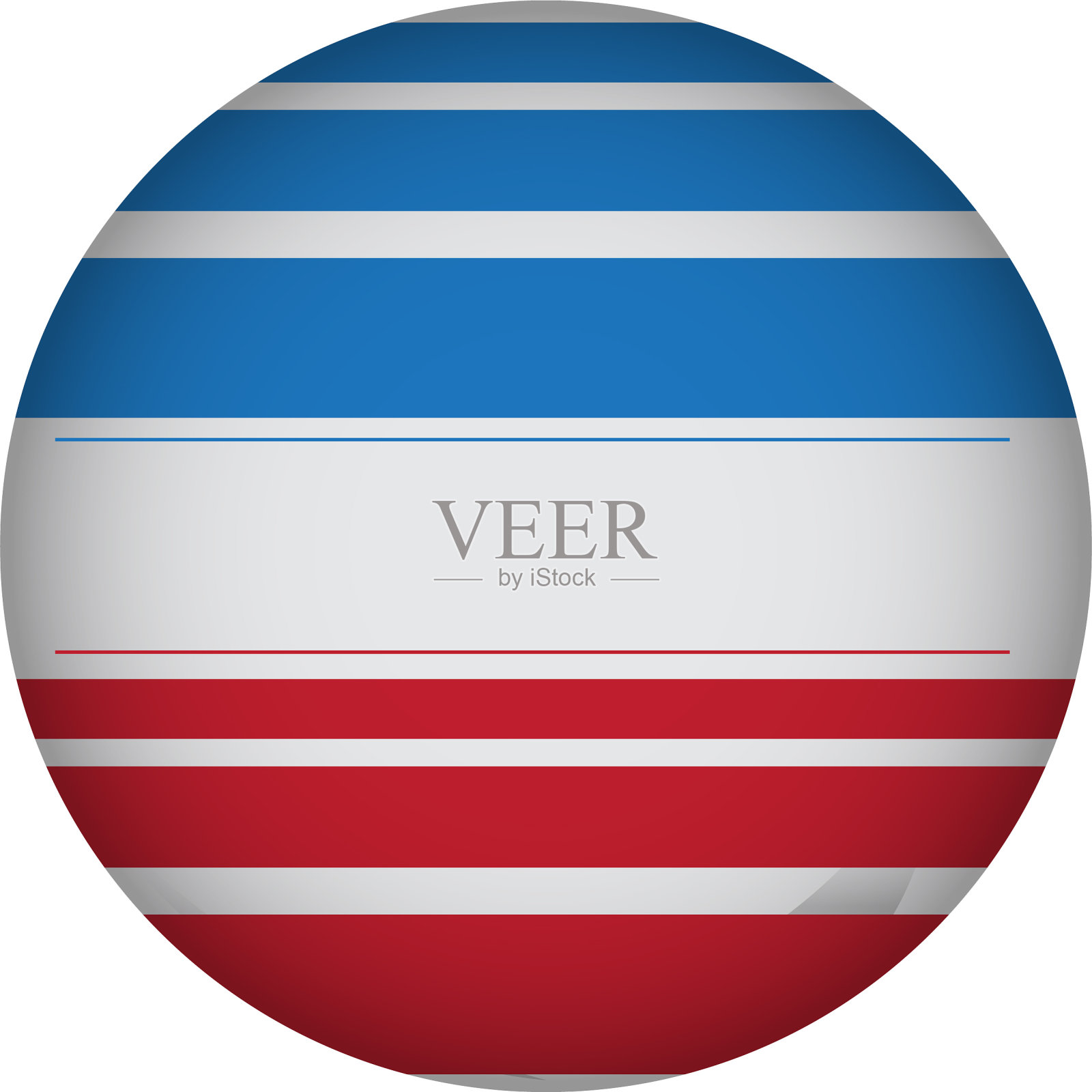 空的美国竞选按钮插画图片素材