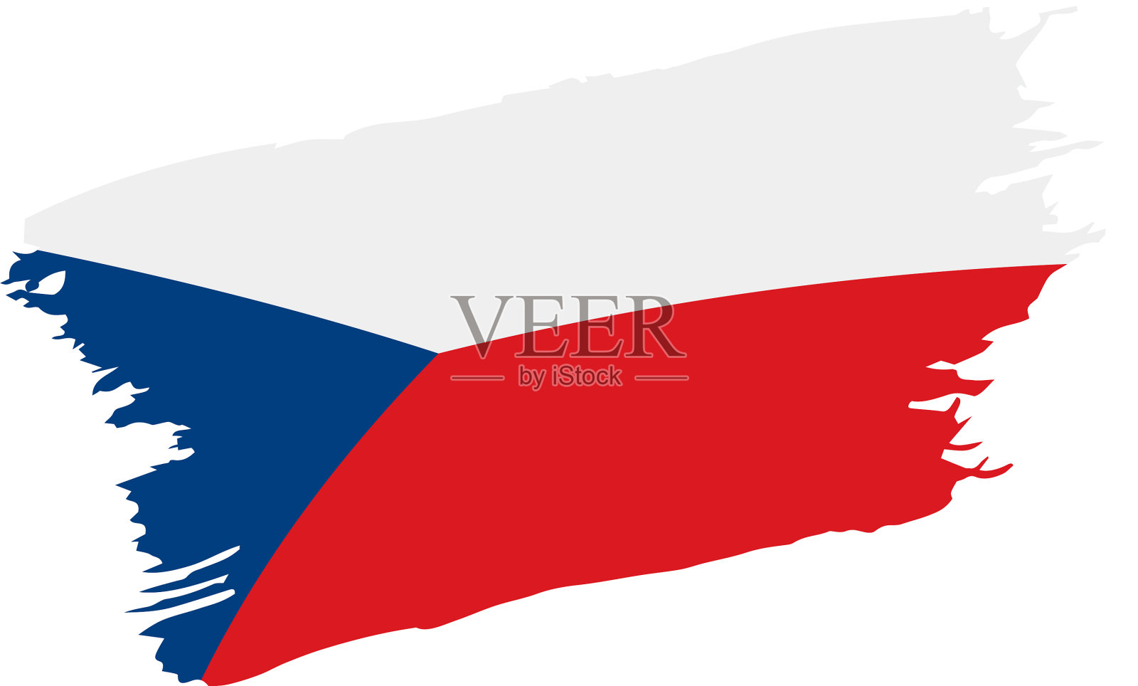 czechia国旗设计元素图片