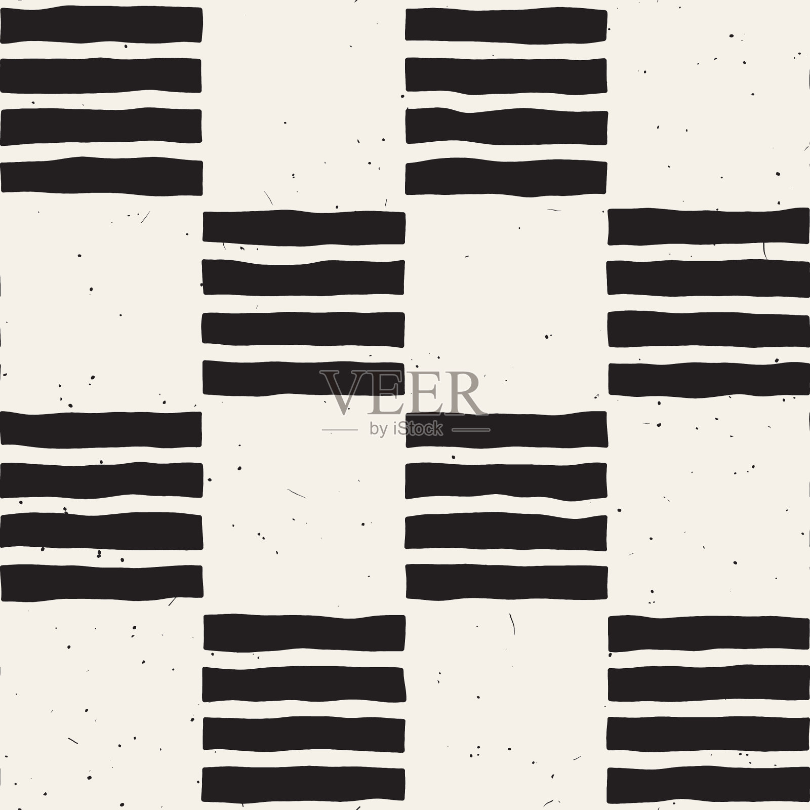 手绘无缝重复图案用插画图片素材