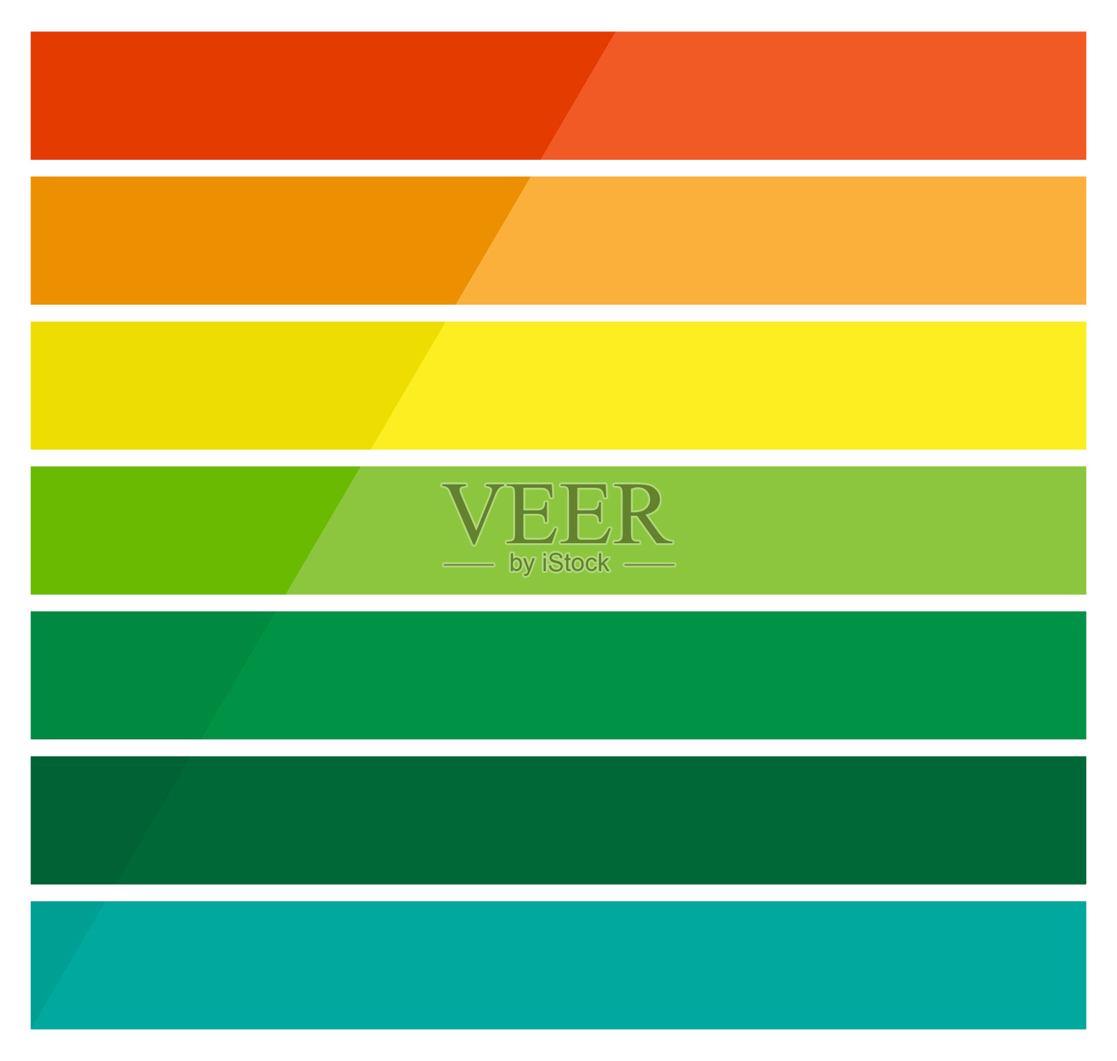 水平矩形条形信息图展示插画图片素材