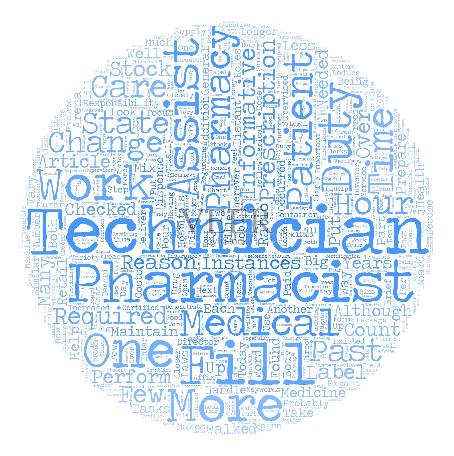 药房技术员A近距离看文本背景插画图片素材