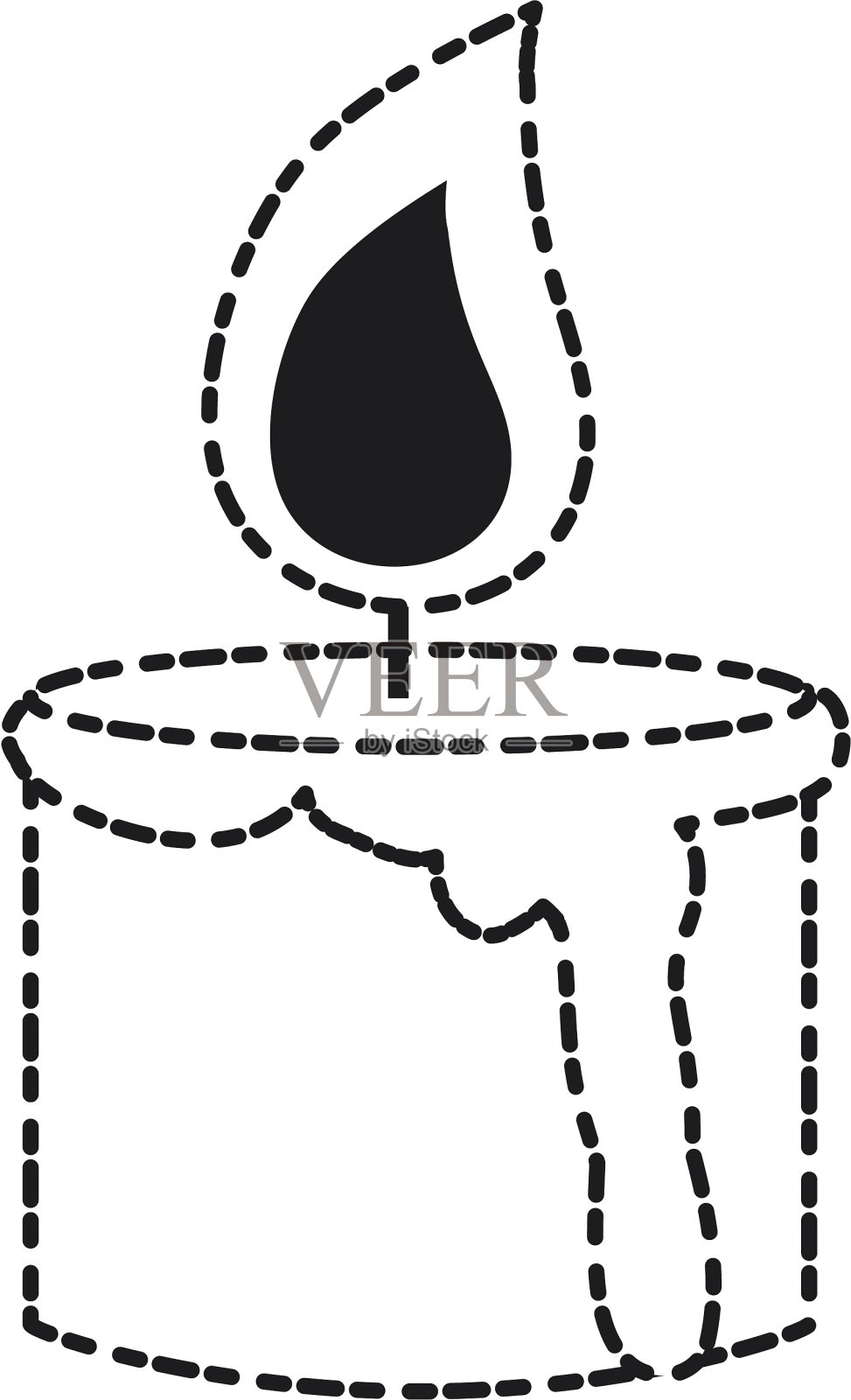 蜡烛图标图像插画图片素材