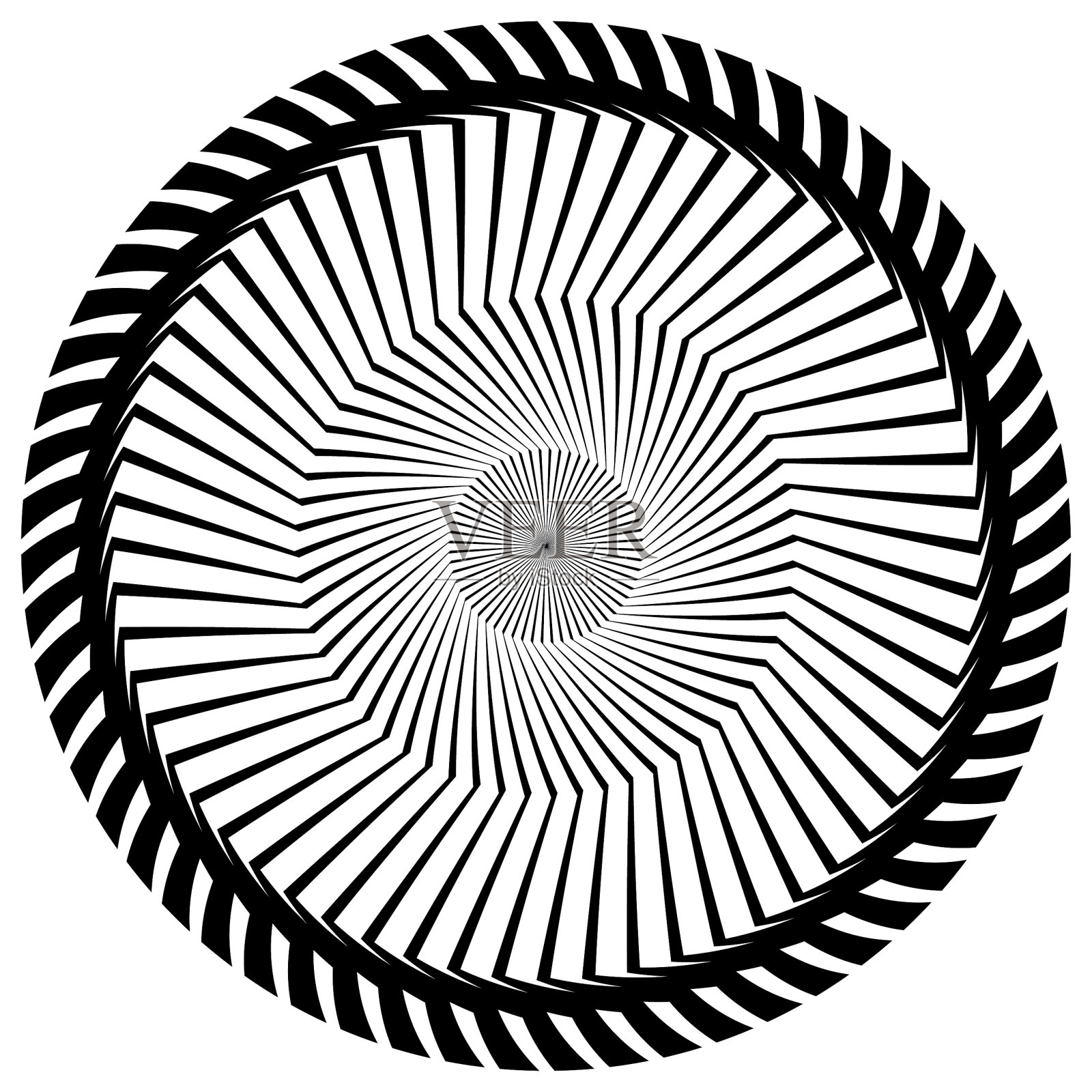 抽象的几何圆形元素辐射插画图片素材