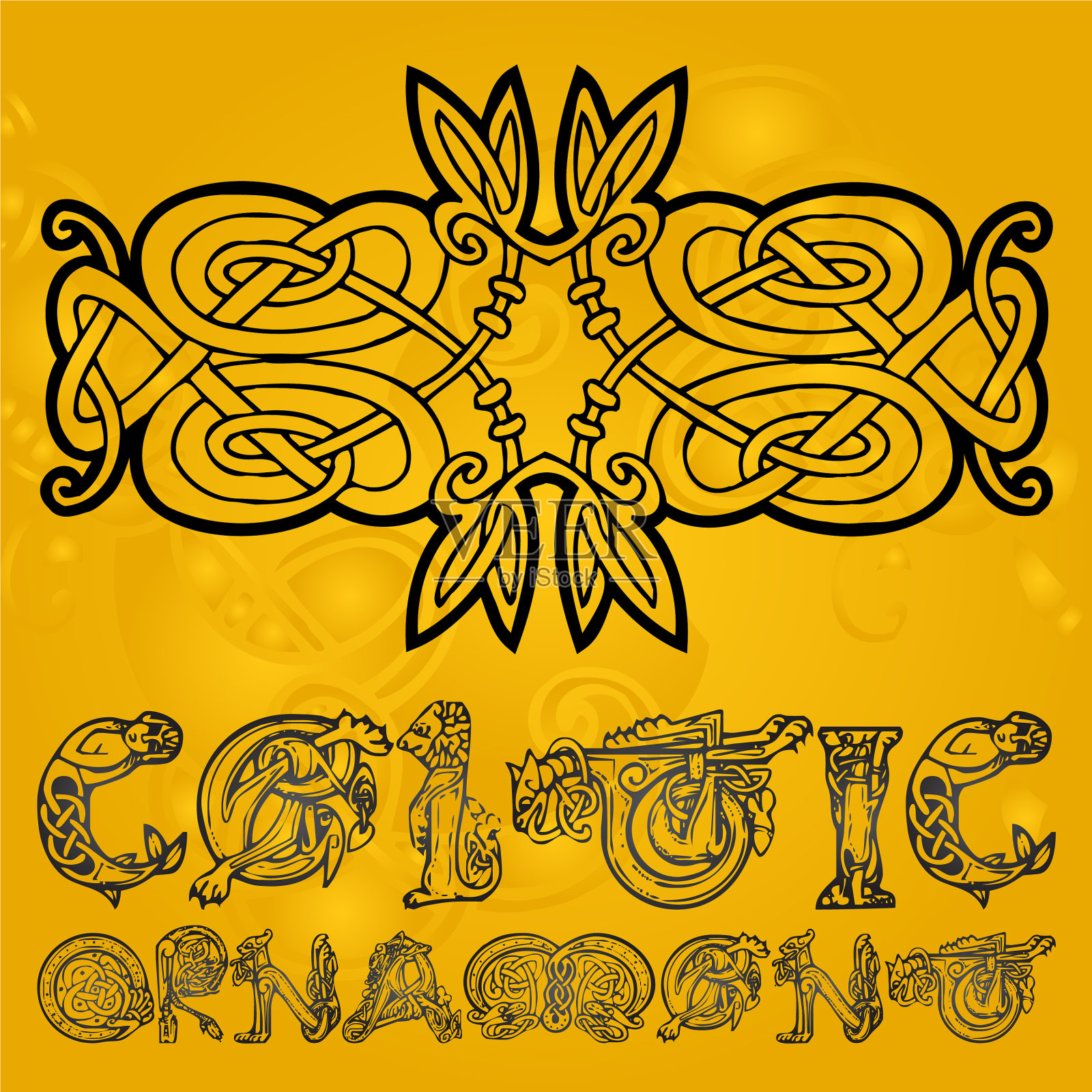 凯尔特装饰点缀设计元素图片