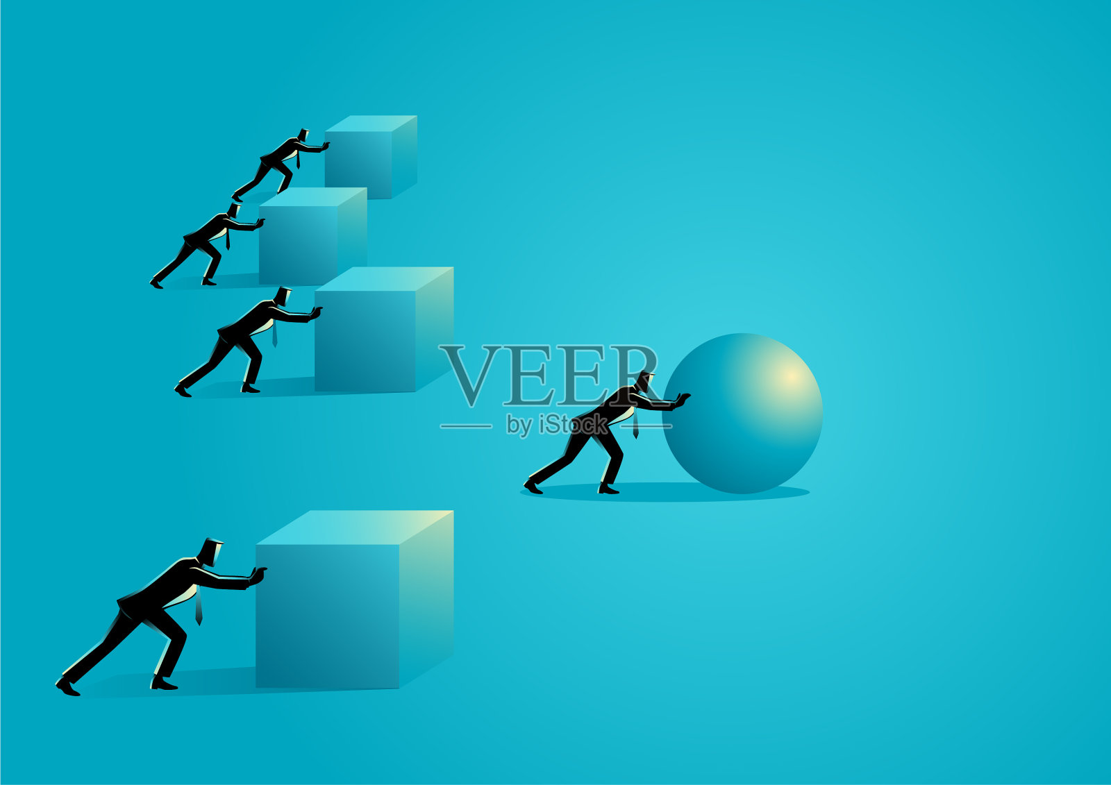 业务的效率插画图片素材