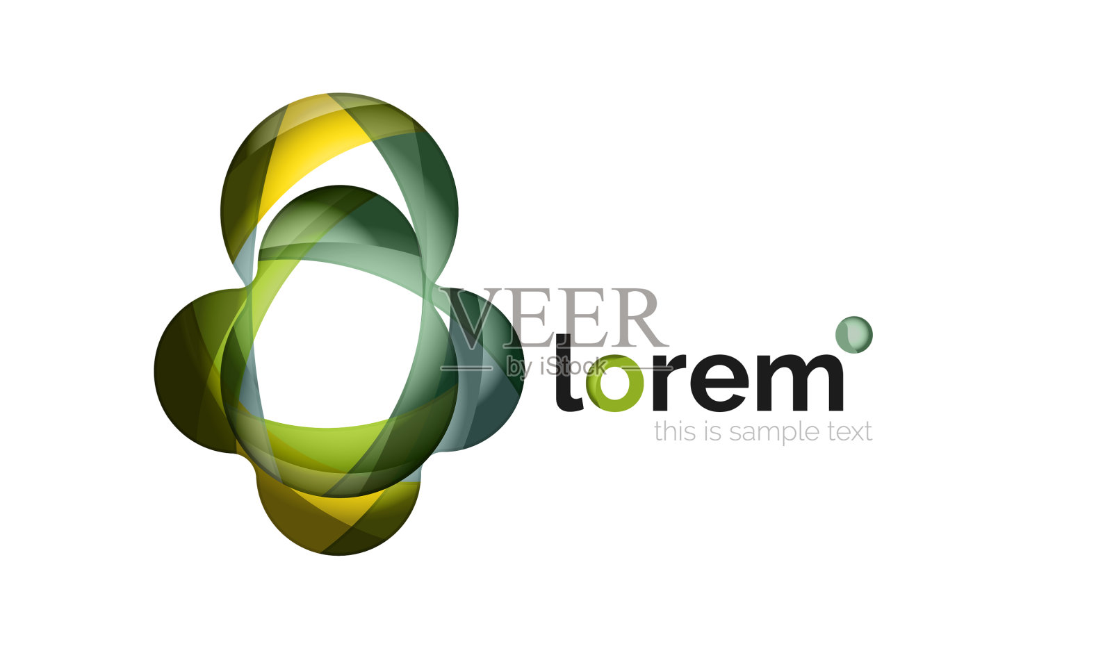 抽象几何标志设计重叠形状插画图片素材