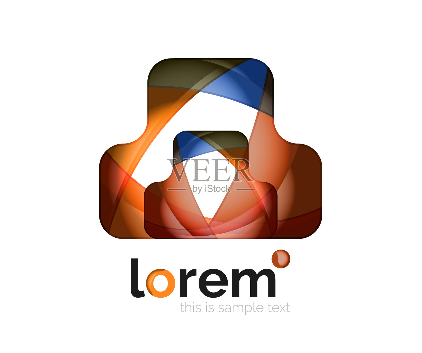 标志抽象几何图标插画图片素材