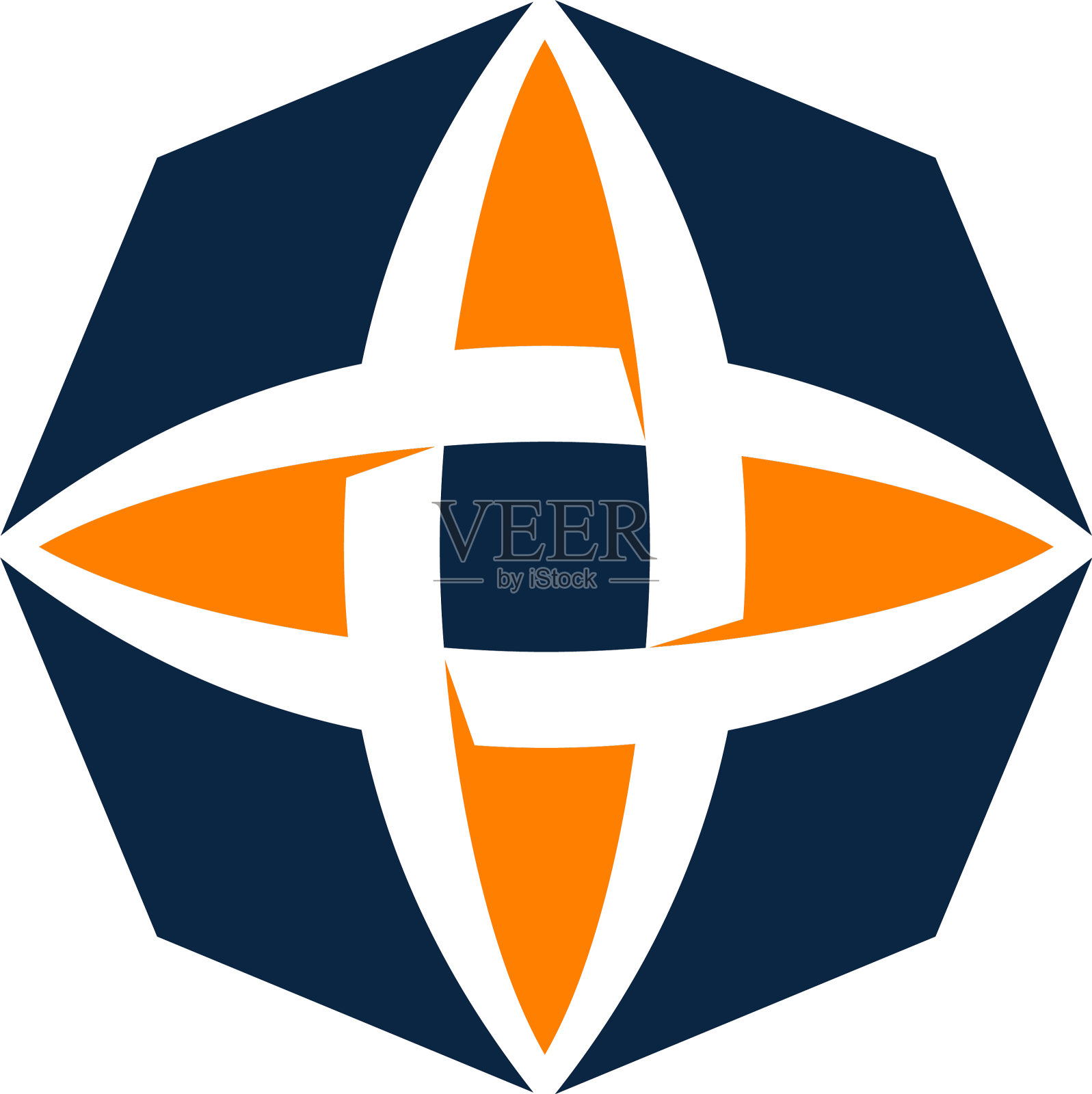 链条连接标志设计模板设计元素图片