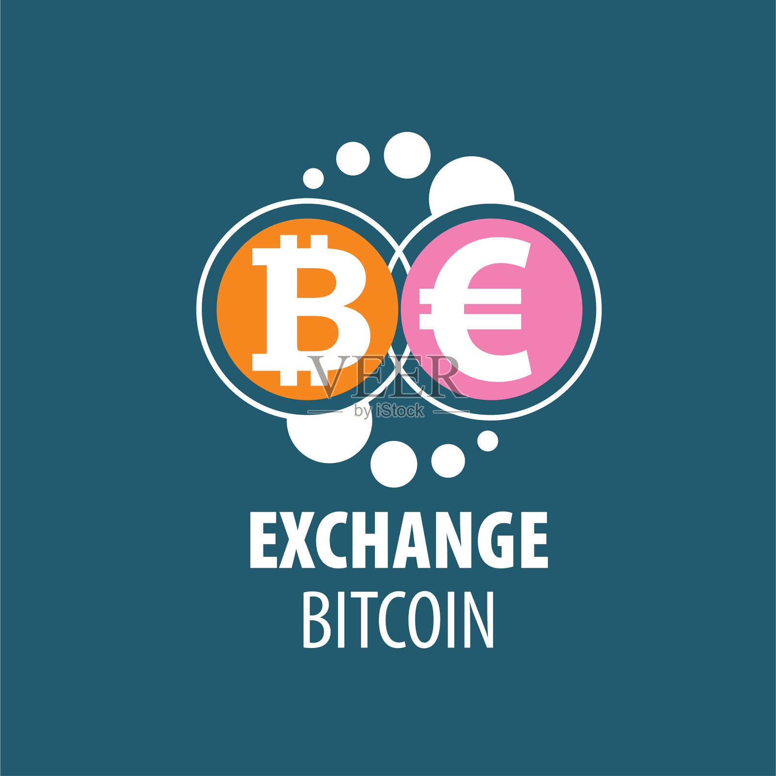 用比特币兑换货币插画图片素材