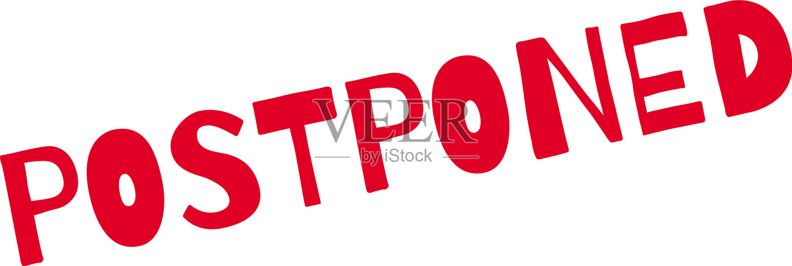 推迟了橡皮图章设计元素图片