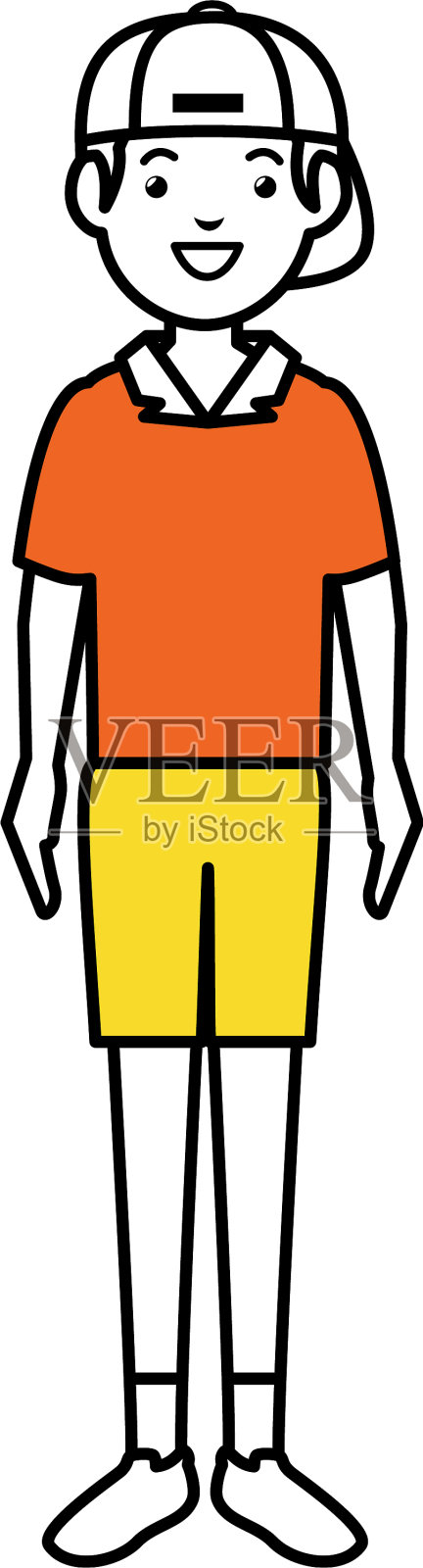 年轻人头像角色设计元素图片