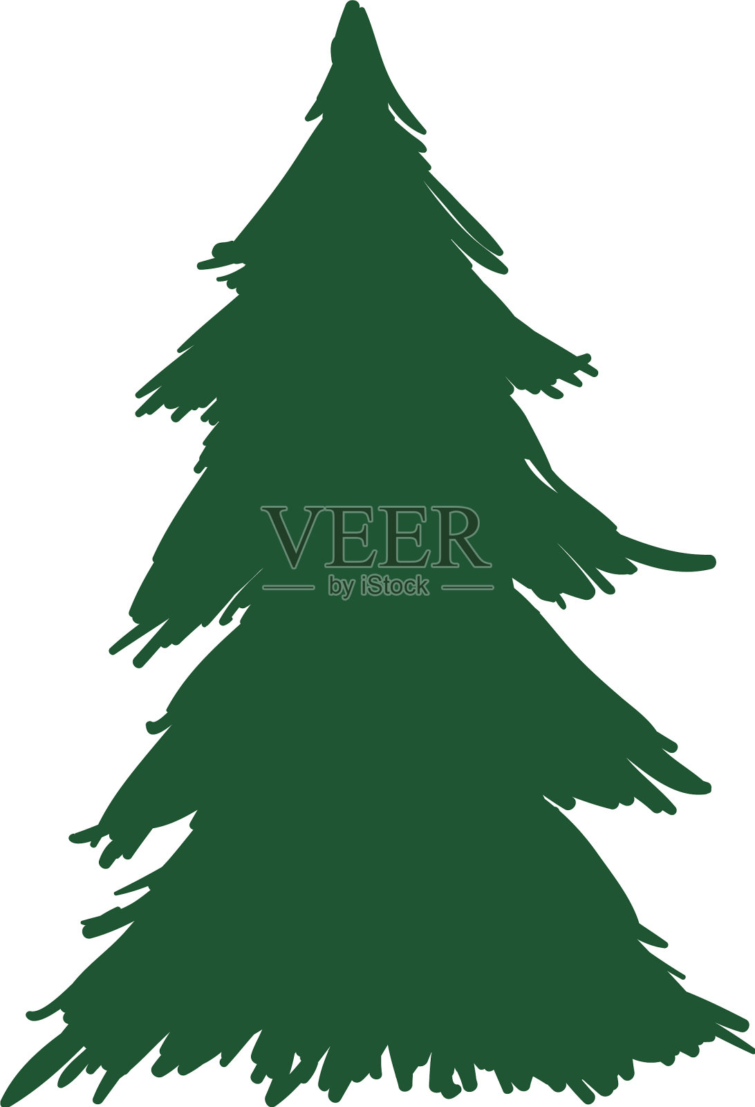 圣诞节树松设计元素图片