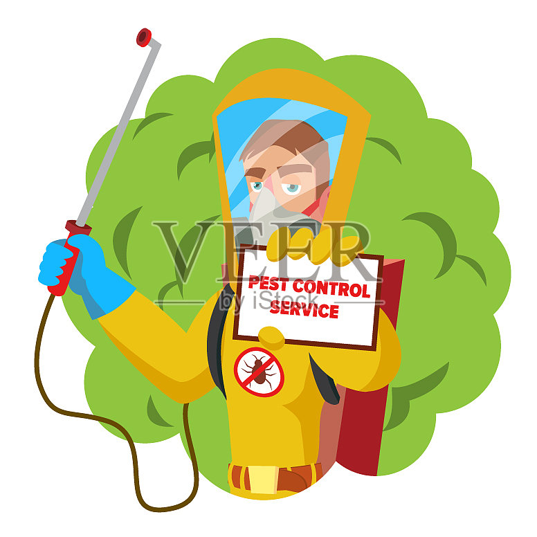 抗菌卫生概念工人设计元素图片