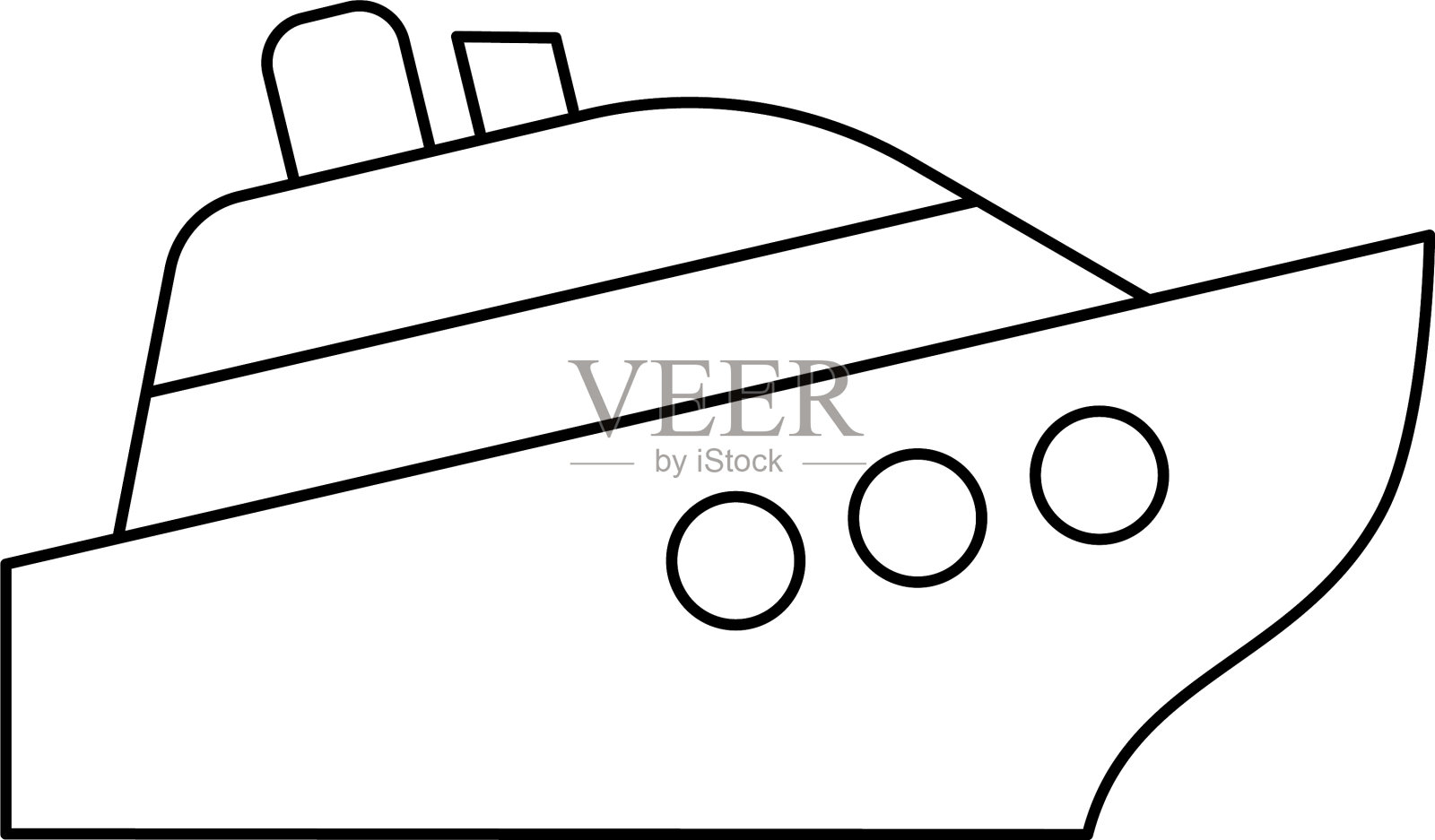 船船线图标设计元素图片