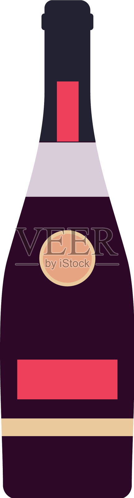 瓶酒设计元素图片
