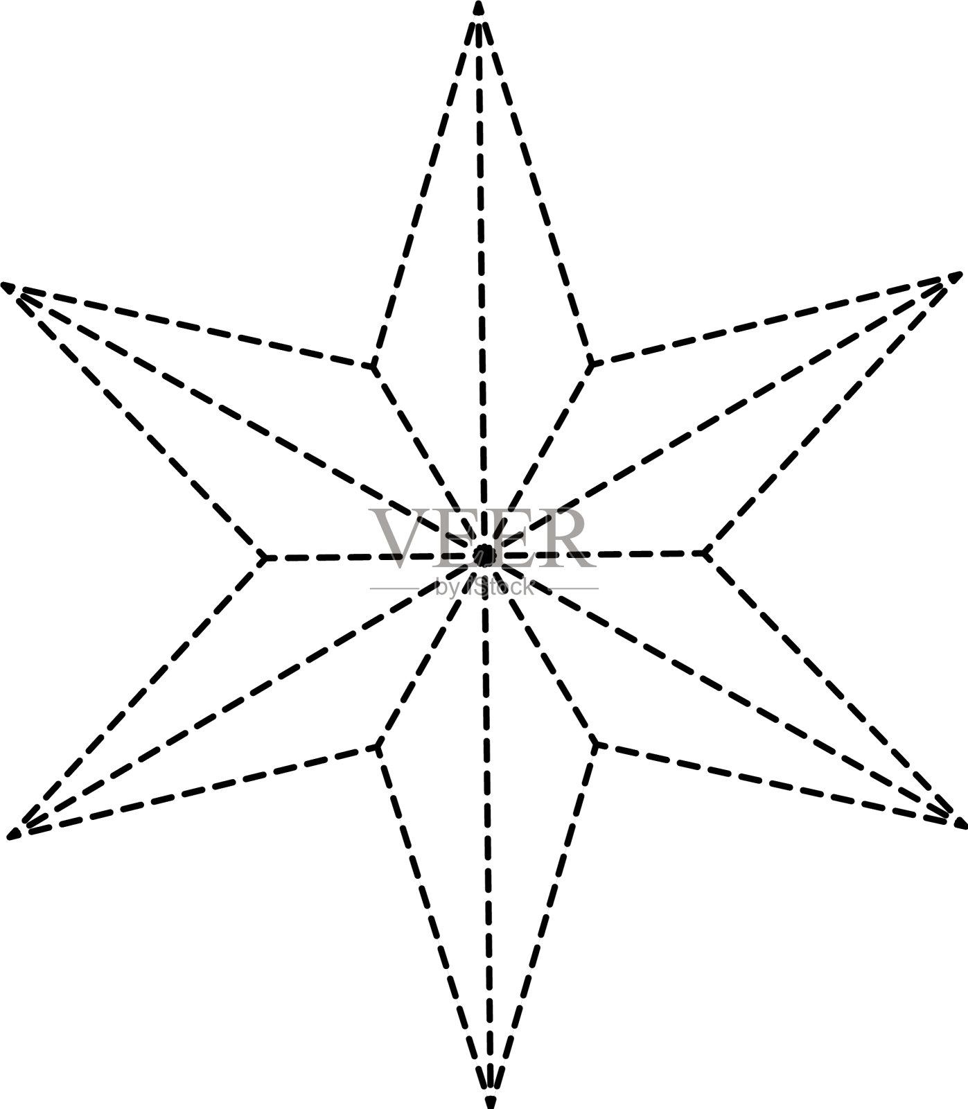 装饰圣诞星装饰图标设计元素图片