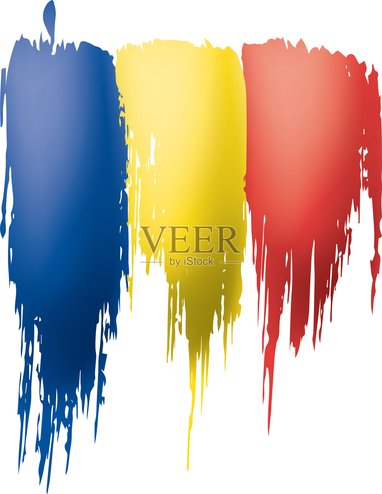 罗马尼亚国旗上有白色设计元素图片