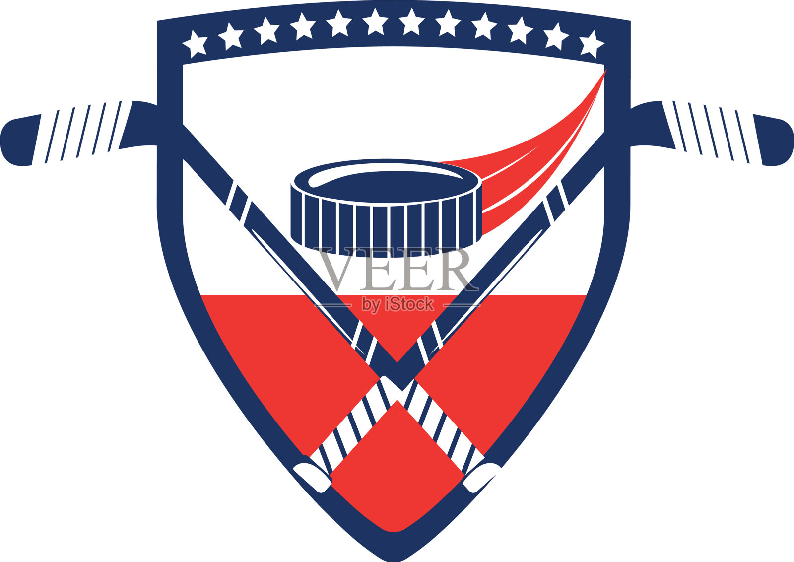 冰球卡通设计元素图片